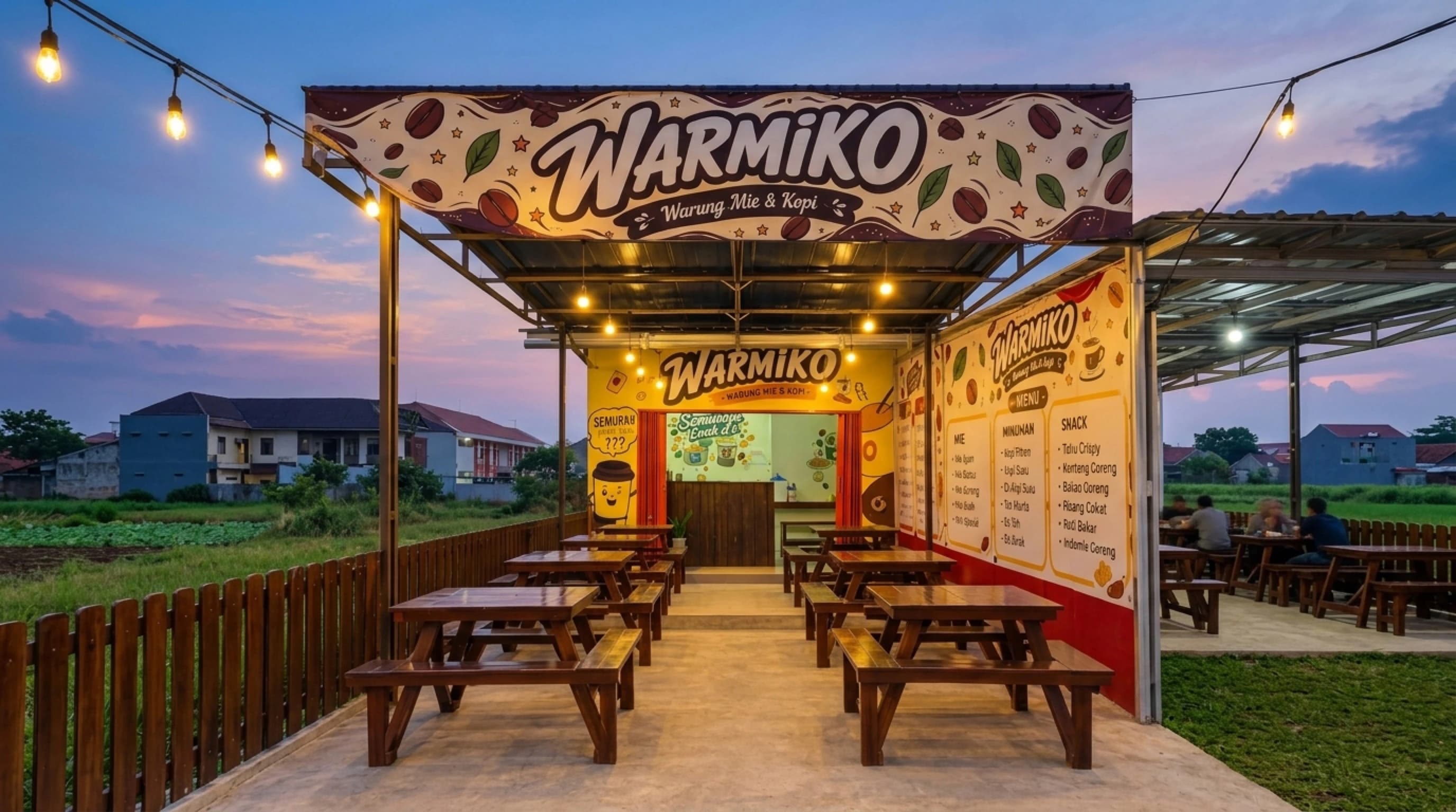 Suasana Gerai Warmiko Indonesia